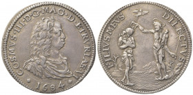 FIRENZE. Cosimo III de' Medici (1670-1723). Piastra 1684. Ar (43.5mm, 31.16g). MIR 329/3. BB+