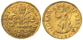 FIRENZE. Giovanni Gastone VII (1723-1737). Zecchino o Fiorino 1731. Au (21mm, 3.37g). MIR 345/8. BB+