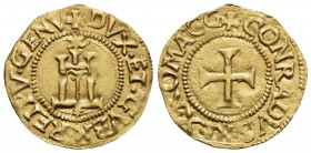 GENOVA - Dogi Biennali (prima fase, 1528-1541) - Scudo d'oro del Sole - Castello sormontato da sole - R/ Croce patente - (AU g. 3,38) R CNI 201/221; M...