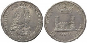 LIVORNO. Cosimo III de' Medici (1670-1723). Tollero 1711. Ar (43.5mm, 26.87g). MIR 65/4. BB