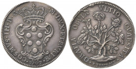LIVORNO. Cosimo III de' Medici (1670-1723). Pezza della Rosa 1707. Ar (41mm, 25.72g). MIR 66/10. BB+