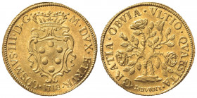 LIVORNO. Cosimo III de' Medici (1670-1723). Pezza della Rosa. Au (24mm, 6.99g). MIR 69/2. BB+