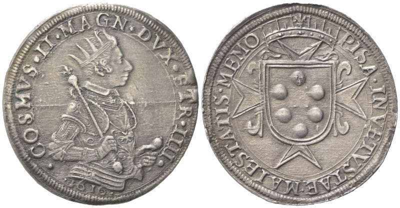 PISA. Cosimo II de' Medici (1608-1620). Tallero 1616. Ar (43mm, 28.30g). MIR 448...