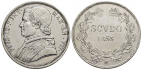 ROMA - Pio IX (1846-1866) - Scudo - 1853 A. VII - AG Pag. 394; Mont. 127 - qFDC