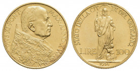 ROMA - Pio XI (1922-1939) - 100 Lire - 1936 - (AU g. 5,17) Pag. 619; Mont. 428 - FDC