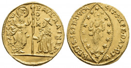 VENEZIA - Paolo Renier (1779-1789) - Zecchino - (AU g. 3,52) Pao. 12 - FDC