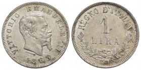 Vittorio Emanuele II Re d'Italia (1861-1878) - Lira - 1863 M Valore - AG R Pag. 516; Mont. 208 - qFDC