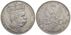 Eritrea - Tallero - 1891 - AG R Pag. 630; Mont. 80 Colpetto - Patinata - SPL