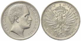 Vittorio Emanuele III (1900-1943). 2 Lire 1901. Ar (27mm, 10.00g). Roma. Pagani 725; Gigante 89. qSPL