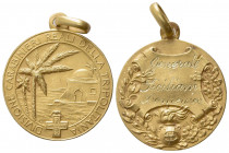 ITALIA. LIBIA. Medaglia Divisione Carabinieri Reali della Tripolitania, Generale Siciliani. D/Tipico paesaggio del Maghreb, in basso la sigla del prod...