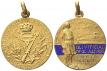 ITALIA. LIBIA. Medaglia Ufficiali degli Azzurri, Generale Siciliani. D/ Fra due rami di piante due moschetti incrociati e con baionetta, monogramma co...
