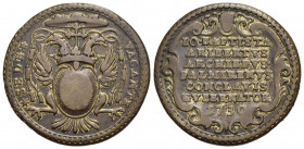 PAPALI - Sede Vacante (1730) - Medaglia - 1730 - Stemma Monsignor Ariberti su aquila bicipite - R/ Scritta Ø: 28 mm. - (AE dorato g. 7,26) RR Boccia 4...