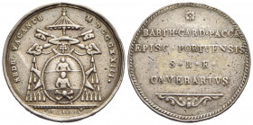 PAPALI - Sede Vacante (1823) - Medaglia - 1823 Opus: Pasinati Ø: 30 mm. - (AG g. 11,92) RRR Boccia 78; Bart. p. 242 Cardinale Camerlengo Bartolomeo Pa...