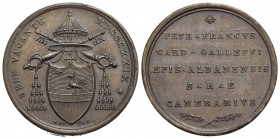 PAPALI - Sede Vacante (1829) - Medaglia - 1829 Opus: Cerbara Ø: 31 mm. - (AE g. 15,54) R Boccia 85; Bart. p. 248 Cardinale Camerlengo Pier Francesco G...
