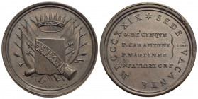 PAPALI - Sede Vacante (1829) - Medaglia - 1829 Opus: Gennari Ø: 33 mm. - (AE g. 20,09) R Boccia 90; Bart. p. 248 Emessa dai Conservatori della città d...