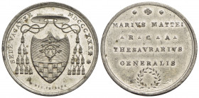 PAPALI - Sede Vacante (1830-1831) - Medaglia - 1830 Opus: Cerbara Ø: 31 mm. - (MB g. 9,98) R Boccia 93; Bart. p. 252 Tesoriere Generale Monsignore Mar...