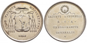 PAPALI - Sede Vacante (1846) - Medaglia - 1846 Opus: Pasinati Ø: 33 mm. - (AG g. 15,66) RR Boccia 101; Bart. SV-4 Cardinale Camerlengo Iacopo Antonell...