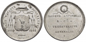 PAPALI - Sede Vacante (1846) - Medaglia - 1846 Opus: Pasinati Ø: 33 mm. - (MB g. 13,9) R Boccia 101; Bart. SV-4 Tesoriere Generale Monsignore Giacomo ...