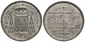 PAPALI - Sede Vacante (1846) - Medaglia - 1846 Ø: 33 mm. - (MB g. 14,29) RRR Boccia 104; Bart. SV-5 Uditore Generale della Reverenda Camera Apostolica...