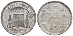 PAPALI - Sede Vacante (1846) - Medaglia - 1846 Ø: 33 mm. - (MB g. 14,12) RRR Boccia 104; Bart. SV-5 Uditore Generale della Reverenda Camera Apostolica...