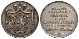 PAPALI - Sede Vacante (1878) - Medaglia - 1878 Opus: Pasinati Ø: 28 mm. - (AG g. 10,3) R Boccia 108; Bart. p. 300 Principe Chigi Maresciallo - qFDC