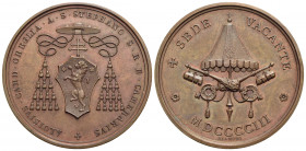 PAPALI - Sede Vacante (1903) - Medaglia - 1903 Opus: Bianchi Ø: 39 mm. - (AE g. 24,57) RR Boccia 109; Bart. p. 328 Camerlengo Luigi Oreglia di S. Stef...
