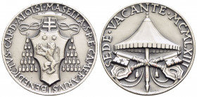 PAPALI - Sede Vacante (1963) - Medaglia - 1963 Opus: Mistruzzi Ø: 38 mm. - (AG g. 27,56) Boccia 124; Bart. p. 394 Cardinale Camerlengo del Conclave Be...