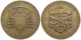 PAPALI - Sede Vacante II (1978) - Medaglia - 1978 Opus: Vistoli Ø: 40 mm. - (AE g. 27,29) Boccia 130 Cardinale Camerlengo Jean Villot - FDC