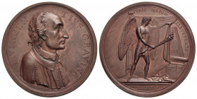 PERSONAGGI - Vincenzo Gravina (giurista e letterato) (1664-1718) - Medaglia - 1805 - Busto a d. - R/ Allegoria Opus: Mercandetti Ø: 67 mm. - (AE g. 95...