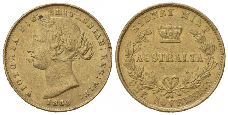 AUSTRALIA. Victoria (1837-1901). Sovereign 1860. Au (22mm, 7.98g). Sydney. KM 4;...