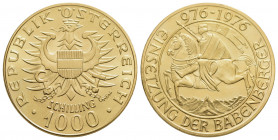 AUSTRIA. Seconda Repubblica (1945). 1.000 Scellini - 1976 - (AU g. 13,5) Kr. 2933 - FDC