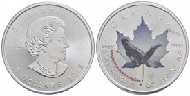 CANADA. Elisabetta II (1952). 5 Dollari - 2015 - AG In oblò - FDC