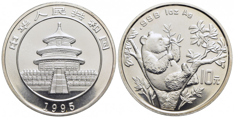 CINA. Repubblica Popolare Cinese (1912). 10 Yuan - 1995 - Panda - AG Kr. 732 - F...