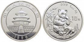 CINA. Repubblica Popolare Cinese (1912). 10 Yuan - 1996 - Panda - AG Kr. 892 - FDC