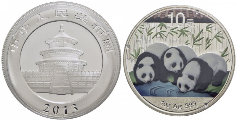 CINA. Repubblica. 10 Yuan - 2013 - AG Proof In oblò - FDC