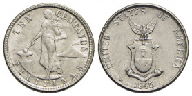FILIPPINE. Repubblica. 10 Centavos - 1945 - AG Kr. 182 - FDC