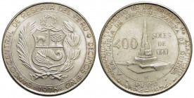 PERU'. Repubblica (1822) - 400 Soles - 1976 - AG Kr. 270 - qFDC