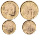 SAN MARINO. Lotto di due monete: 2 Scudi e 1 Scudo 1976. Au (9.07g). KM 60-1. SPL