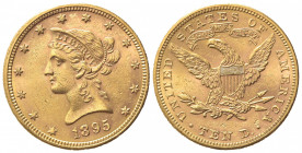STATI UNITI D'AMERICA. 10 Dollari 1895. Au (27mm, 16.74g). Philadelphia. KM 102; Fr. 158. BB
