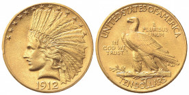 STATI UNITI D'AMERICA. 10 Dollari 1912. Au (26.5mm, 16.74g). Philadelphia. KM 130; Fr. 166. BB