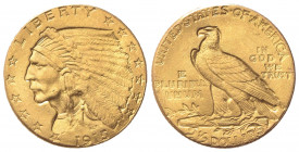 STATI UNITI D'AMERICA. 2 1/2 Dollari 1915. Au (17.5mm, 4.18g). Philadelphia. KM 128; Fr. 120. BB+