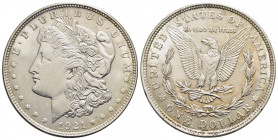 STATI UNITI D'AMERICA. Dollaro - 1921 - Morgan - AG Kr. 110 Segnettini di contatto al D/ - Eccezionale al R/ - FDC