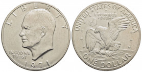 STATI UNITI D'AMERICA. Dollaro - 1971 S - Eisenhower - AG Kr. 203a - SPL-FDC