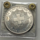 SVIZZERA. Shooting Festival (Tiri federali). 5 Franchi 1861. Ag. X#S6.FDC