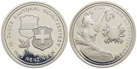 SVIZZERA. 50 Franchi - 1989 - Zug - AG R Kr. S32 Proof Segnetti sull'oblò di plastica - FDC