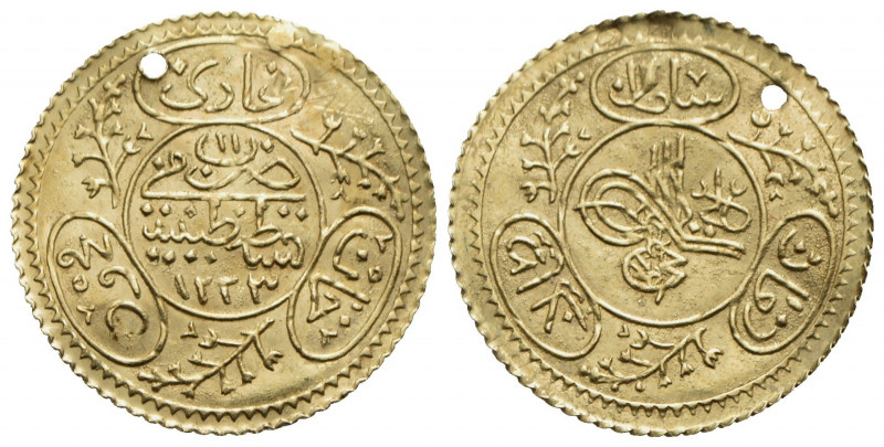 TURCHIA - Mahmud II (1808-1839) - Rumi Altin - 1223 (1808) - (AU g. 1,27) Kr. 61...