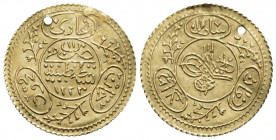 TURCHIA - Mahmud II (1808-1839) - Rumi Altin - 1223 (1808) - (AU g. 1,27) Kr. 616 Forato - BB