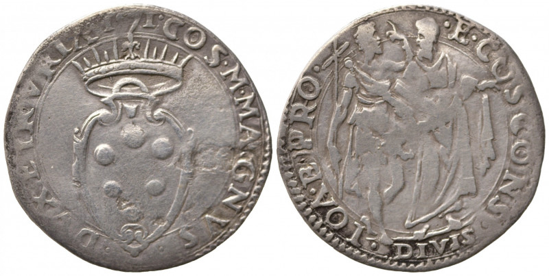 FIRENZE. Cosimo I De Medici (1537-1574). Giulio 1571 Ag (2,85). MIR 170/2. MB