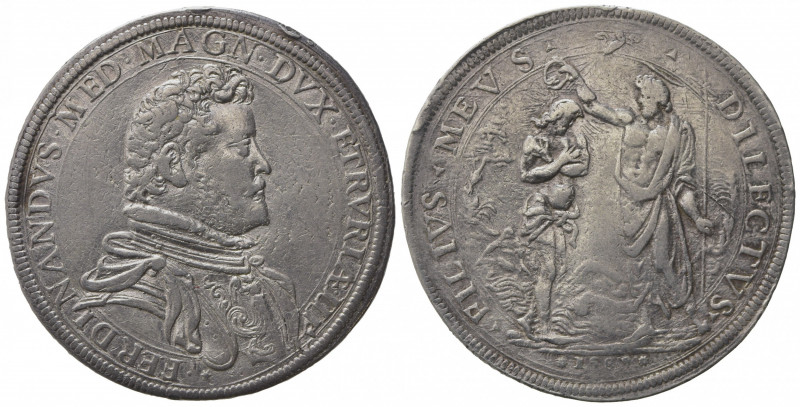 FIRENZE. Ferdinando I (1587-1609). Piastra 1589. Ar (41.5mm, 32.23g). MIR 224/2....