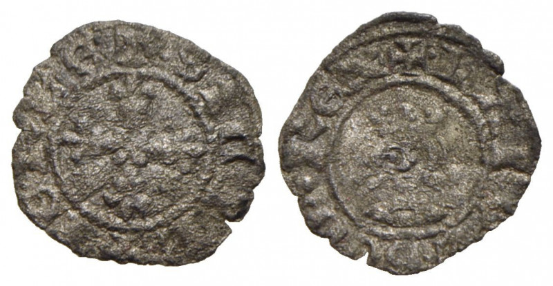 NAPOLI - Carlo II d'Angiò (1285-1309) - Mezzo denaro - Testa coronata del Re fro...